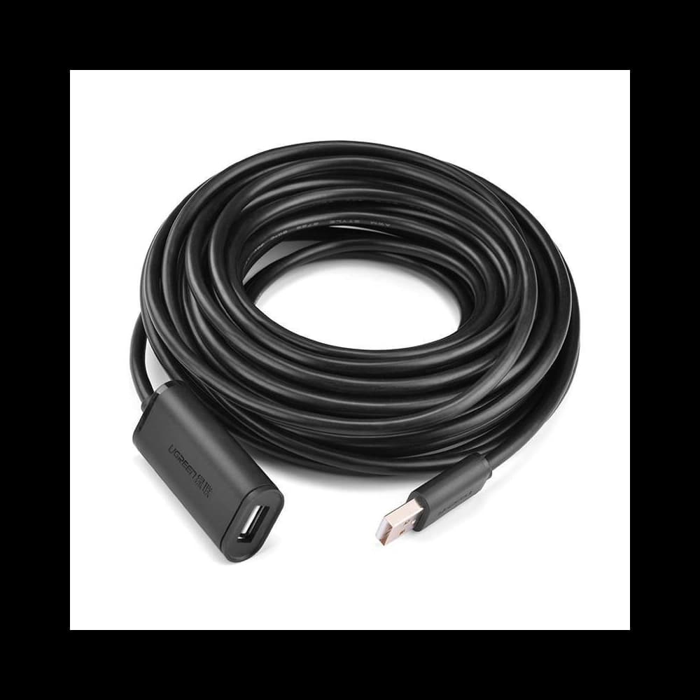 UGREEN US121, USB 2.0 extension cable, active, 25m (black) - 5