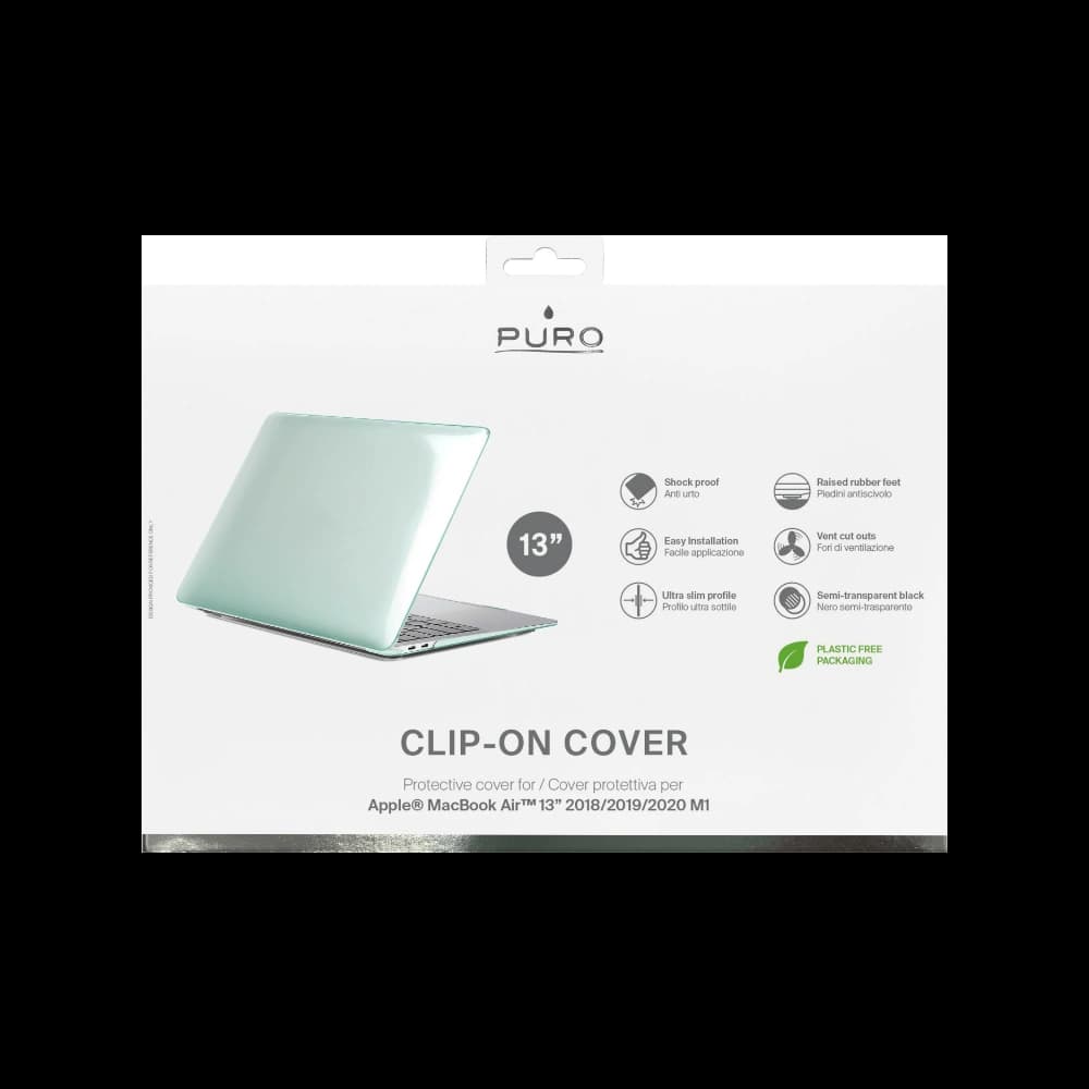 Case PURO Clip On Apple MacBook Air 13 M1 2018-2023 (mintgrün) - 4