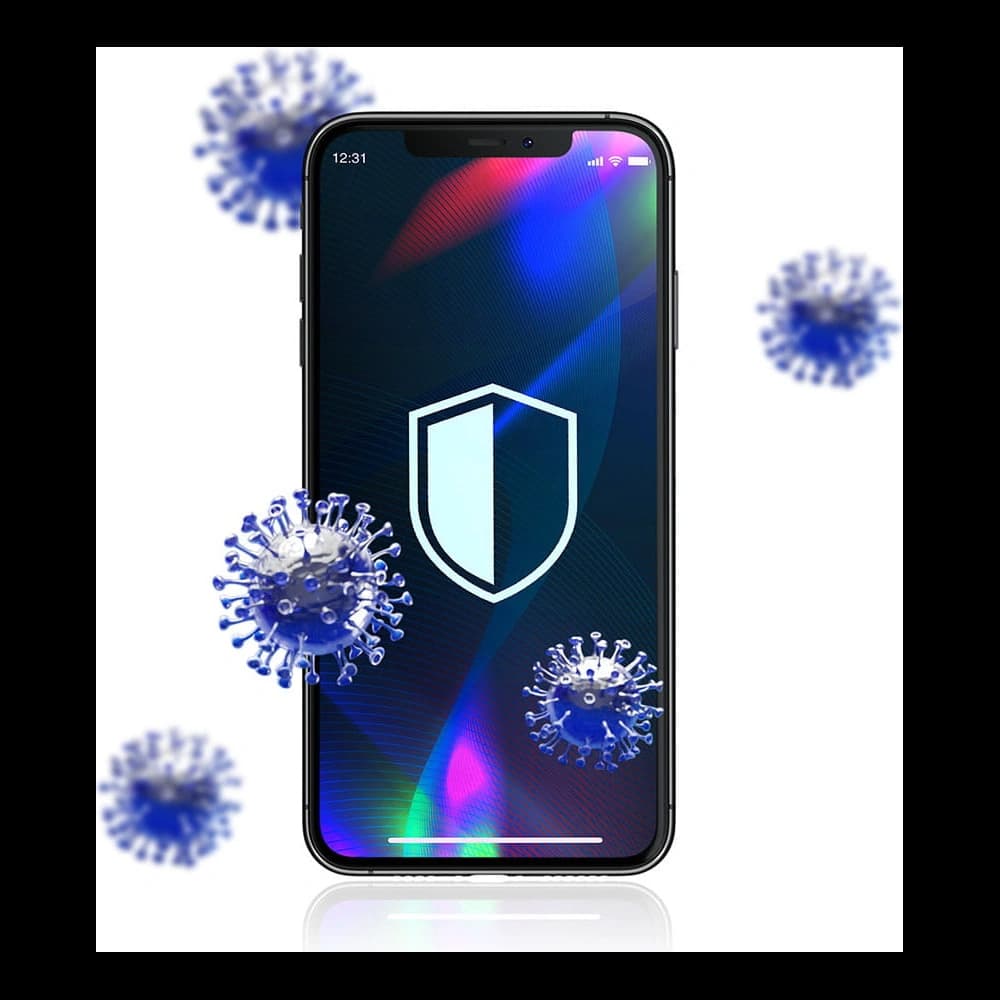 Gehärtetes Glas 3MK Hardy Samsung Galaxy S21+ Plus schwarz/black - 5