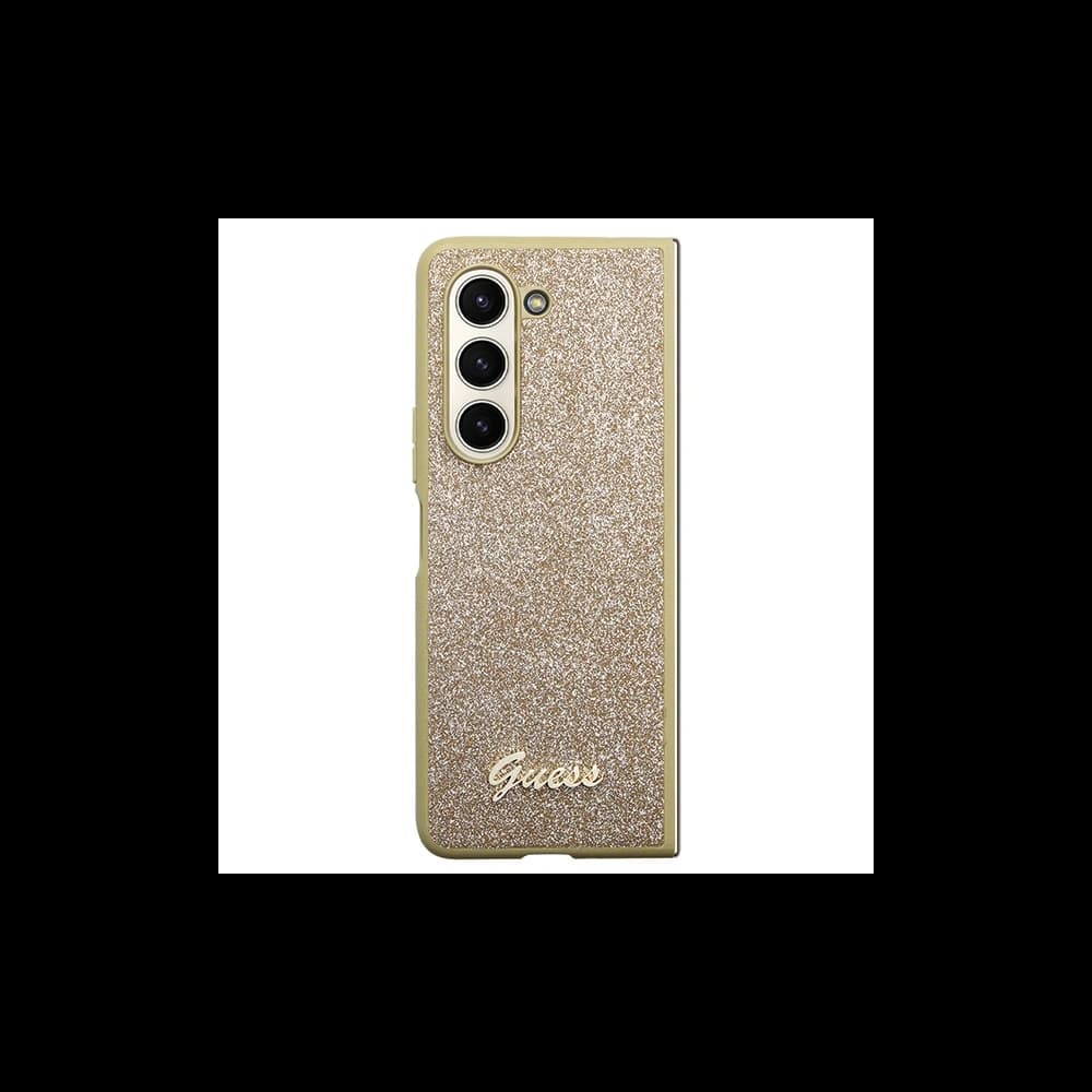 Case Guess GUHCZFD5HGGSHD Samsung Galaxy Z Fold 5 Hardcase Glitter Script gold - 2