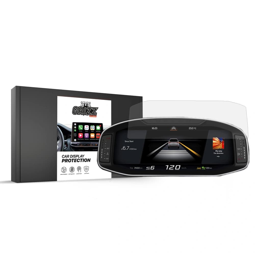 Ceramic GrizzGlass CarDisplay Protection Seat Ateca Virtual Cockpit 10,25" 2020-2025 - 1