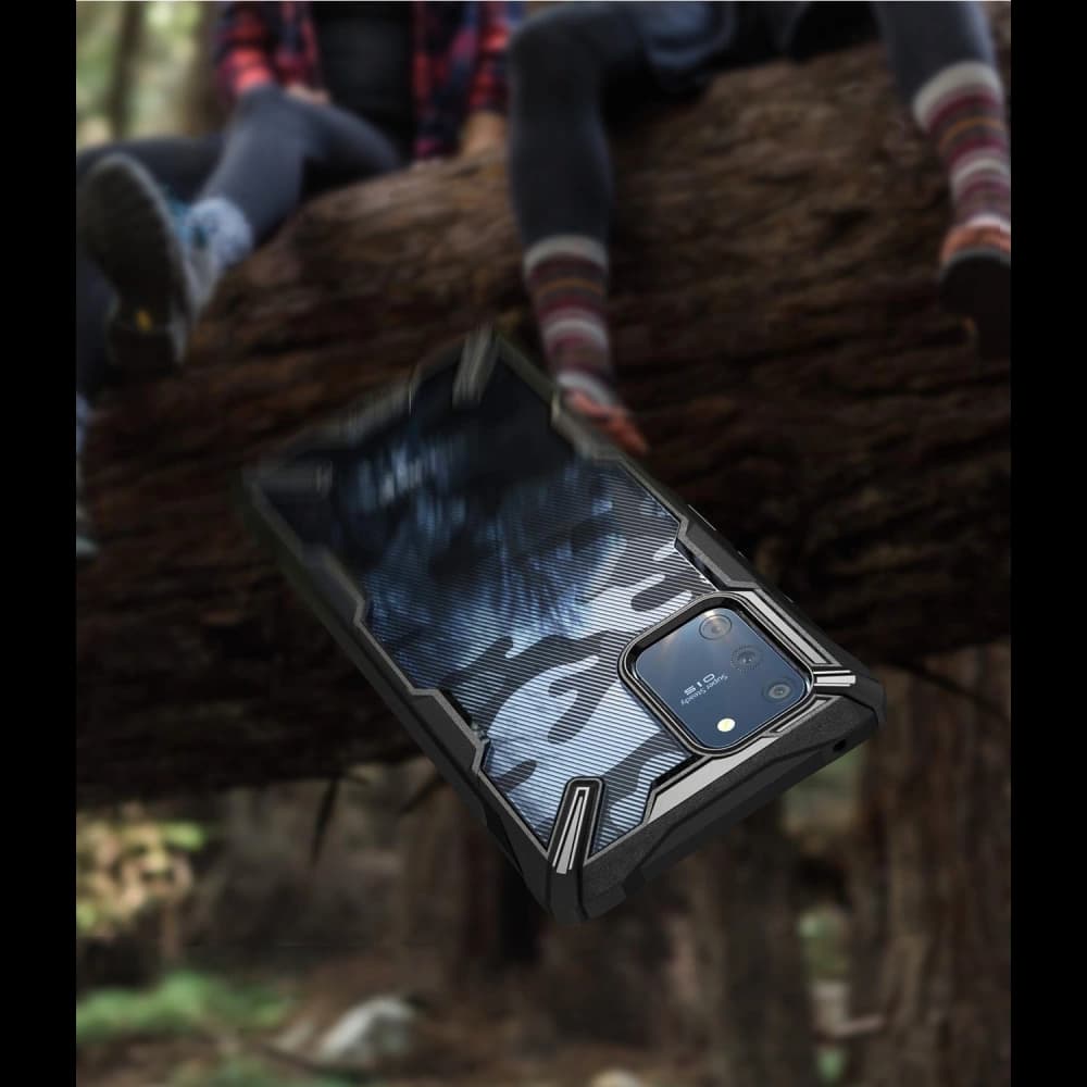 Ringke Samsung Tasche Fusion-X Design Galaxy S10 Lite Camo (Moro) Schwarz - 4