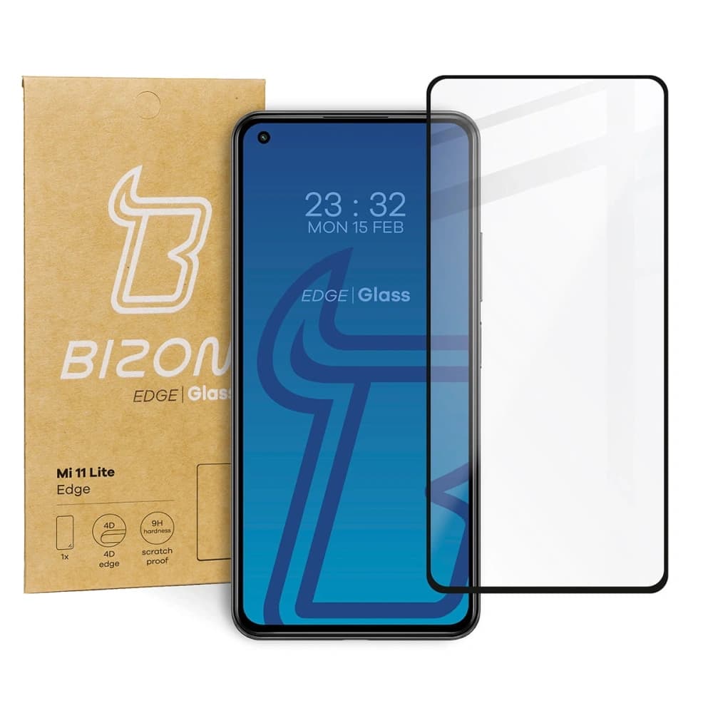 Bizon Glass Edge Xiaomi Mi 11 Lite / 5G / 5G NE schwarz - 1