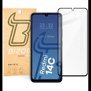 Bizon Glass Edge 2 Xiaomi Redmi 14C 4G / POCO C75 schwarz