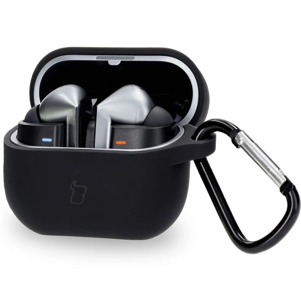 Bizon Case Kopfhörer Silikon Samsung Galaxy Buds 3 / 3 Pro schwarz - 1