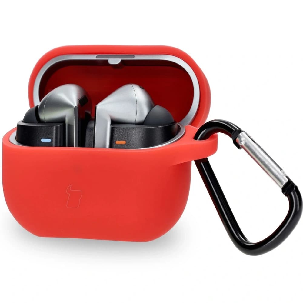 Bizon Case Kopfhörer Silikon Samsung Galaxy Buds 3 / 3 Pro rot - 1