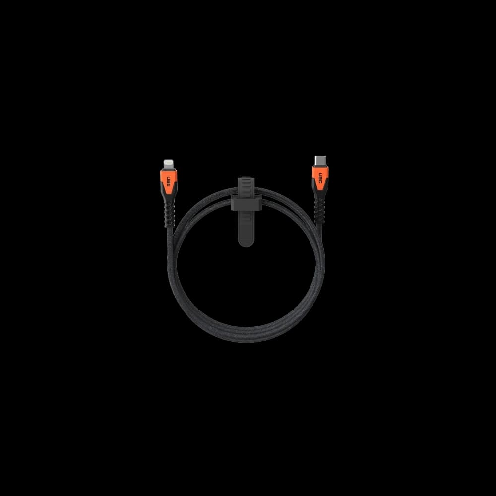 UAG Urban Armor Gear Robustes Kabel USB-C / Lightning 30W 1,5 m (schwarz / orange) - 1