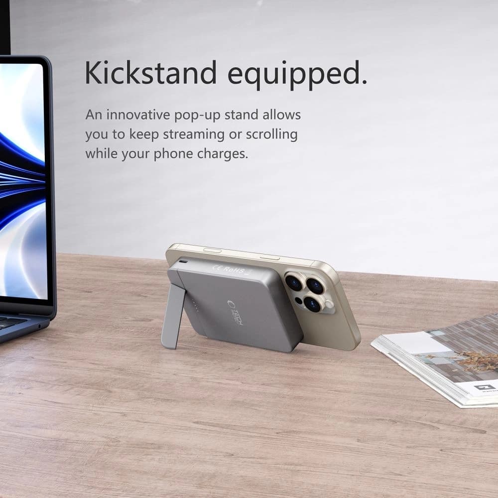 Tech-Protect PB15 LifeMag Magsafe Power Bank 10000mAh Space Grey - 7
