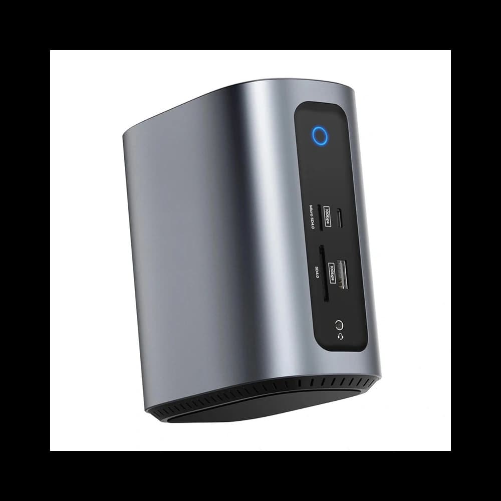 Dockingstation 17in1 Blitzwolf BW-TH15 2xHDMI+DisplayPort+4xUSB-C+3xUSB-A 3.0+USB-A 3.1+USB-C 3.2+USB-C PD+RJ45+micro SD+SD+3.5mm - 4