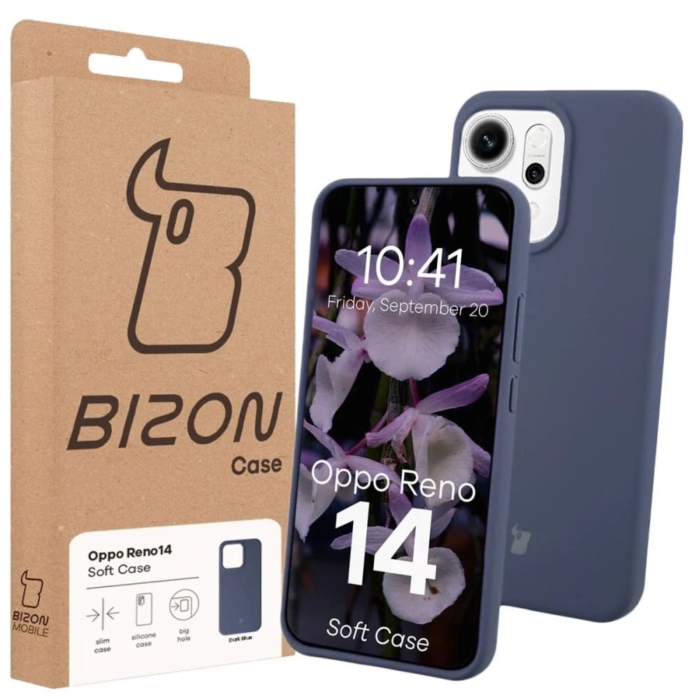 Bizon Soft Case Oppo Reno 14 dunkelblau - 7