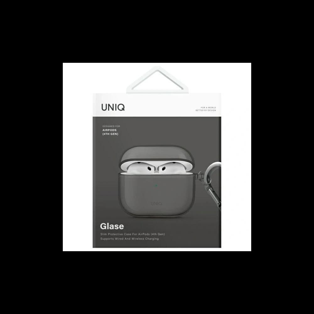 UNIQ Glase Apple AirPods 4 glänzendes Rauchgrau - 2