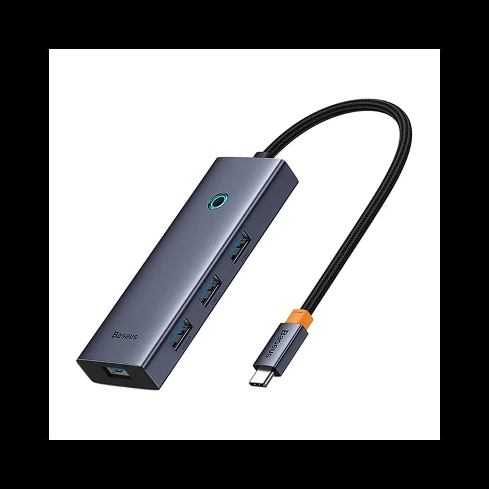 Baseus UltraJoy HUB 5in1 USB-C / HDMI4K@30Hz, 4xUSB-A 3.0 (grey) - 3
