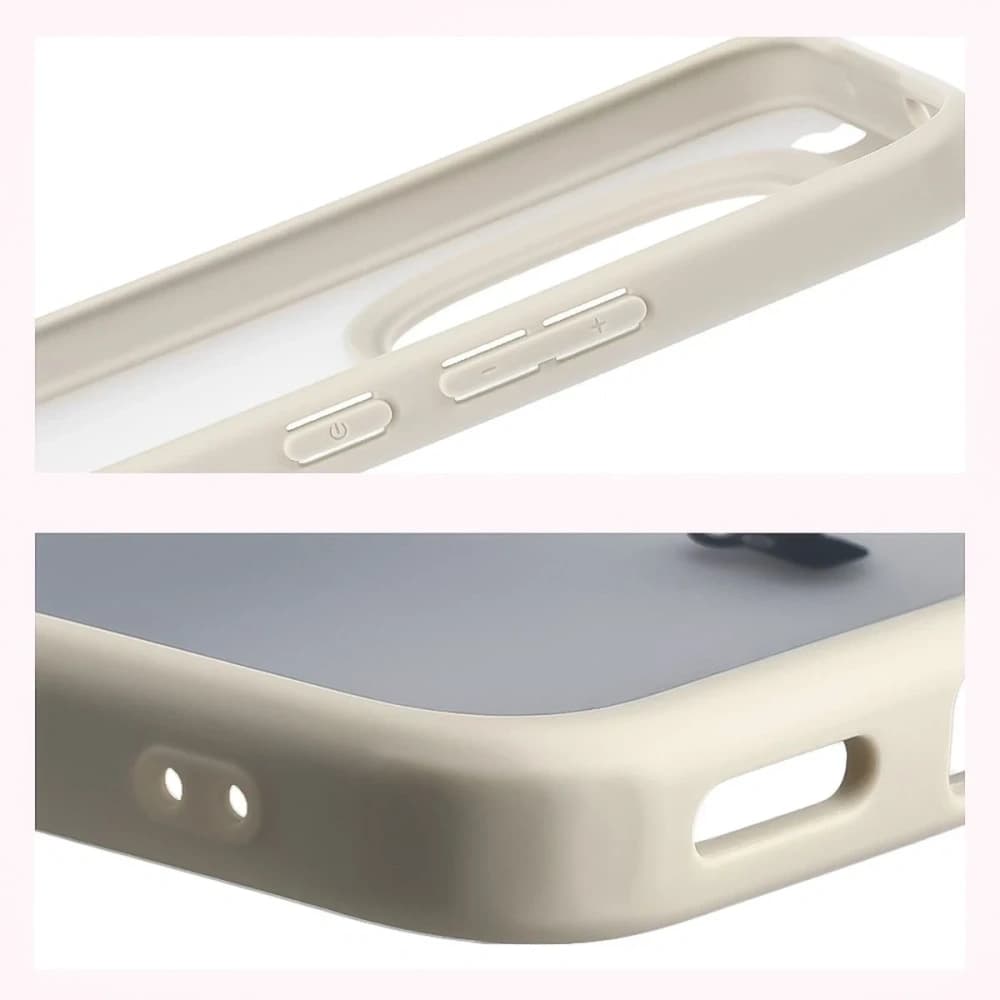 Bizon Case Angelo Xiaomi Redmi Note 15 Pro+ Plus 5G / POCO M8 Pro 5G semi-transparent with a beige frame - 4