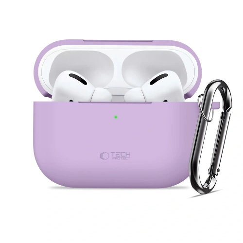 Etui Tech-Protect w lawendowym kolorze, idealne do ochrony AirPods Pro 3