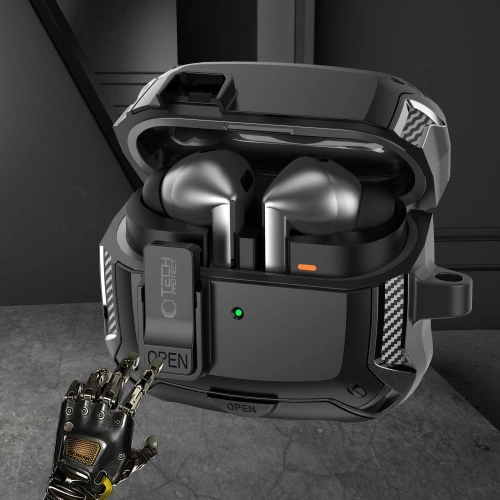 Etui Tech-Protect w czerni, prezentujące nowoczesny design i funkcjonalność