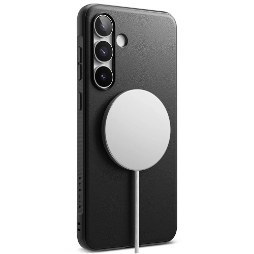 Etui Ringke Onyx zamontowane na Samsung Galaxy S25 FE, prezentujące elegancki wygląd