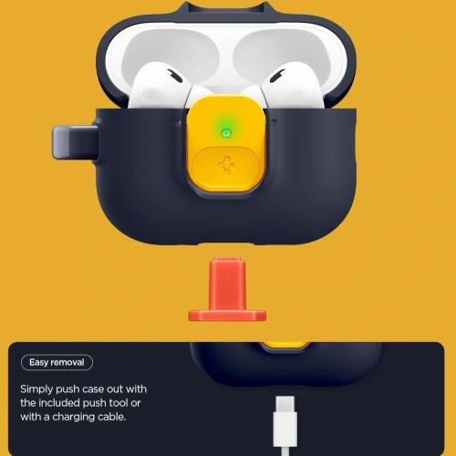 Zbliżenie na etui Spigen Nano Pop, ukazujące szczeg&oacute;ły wykonania i fakturę