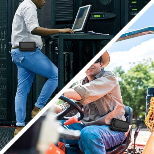 Widok z boku etui Tech-Protect SM90, prezentujący funkcjonalne wycięcia na porty.