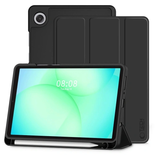 Etui Tech-Protect Flexair w kolorze czarnym, idealne do Galaxy Tab A9+ i A11+ Plus.