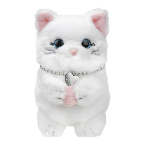 Zbliżenie na portfel Laut MAGMOJI, ukazujące detale i wzór Marshmallow Cat.