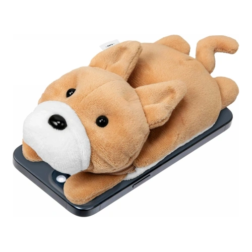 Portfel Laut MAGMOJI Wallet w designie bulldoga, idealny do użytku z MagSafe.