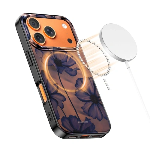 Etui Tech-Protect Lamano MagSafe z widokiem na porty i przyciski.