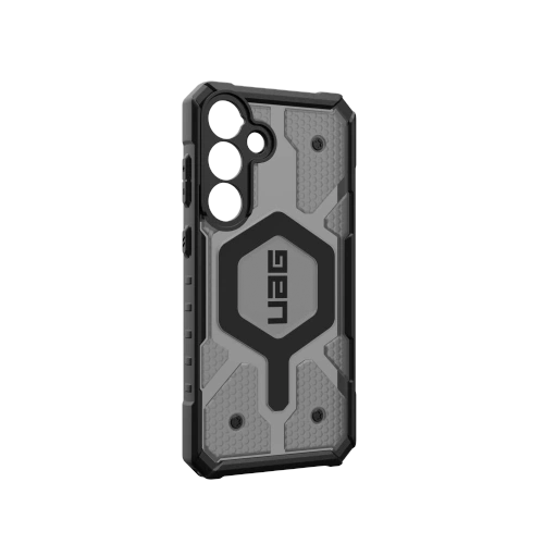 Hybrydowe etui UAG z przezroczystym wykończeniem, oferujące styl i ochronę.