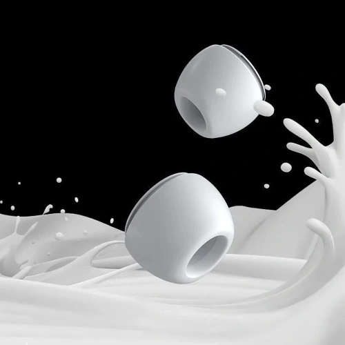 Widok z bliska na białe końc&oacute;wki Tech-Protect, doskonałe do codziennego użytku.