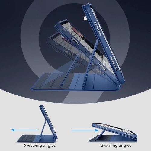 Zbliżenie na etui z klapką, prezentujące hybrydowy materiał i wykończenie.