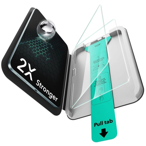 Zestaw dwóch szkieł hartowanych ESR Ultrafit dla iPad Pro 11”.