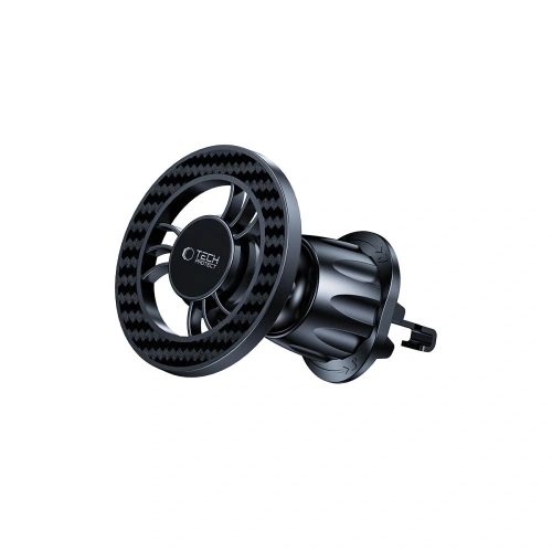 Uchwyt Tech-Protect N56 zamontowany w samochodzie, stabilnie trzymający telefon.