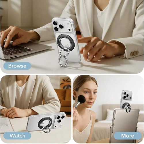 Widok z boku uchwytu ESR Magnetic 360, pokazujący jego hybrydowy materiał.