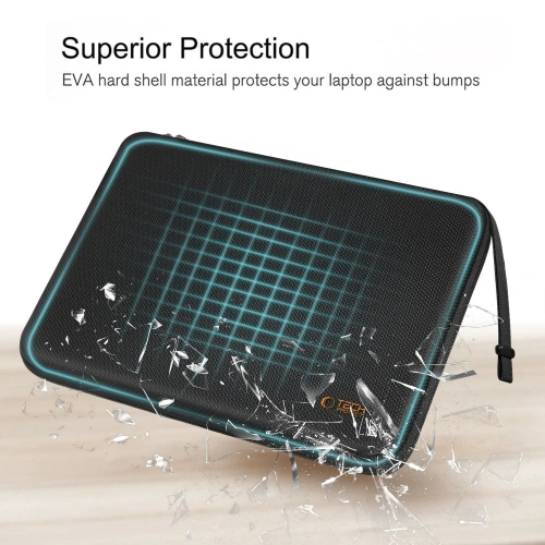 Tył etui Tech-Protect Hardpouch, ukazujący praktyczne wycięcia na porty.