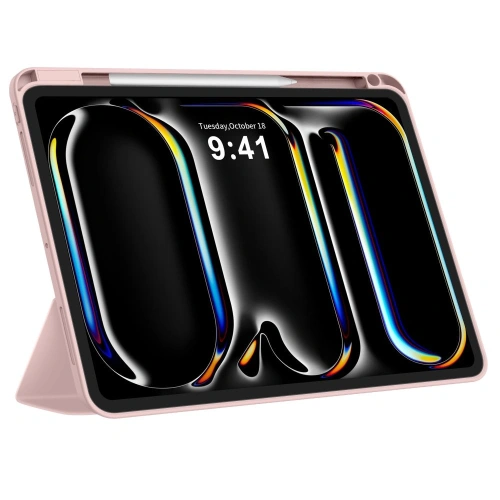 Etui Tech-Protect Smartcase Pen w użyciu, z iPadem Pro 11” na biurku.